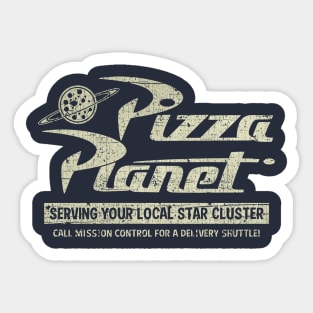 Pizza Planet 1995 Vintage Sticker